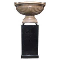 Antique Large Scale Pink Granite Urn-Form Jardiniere