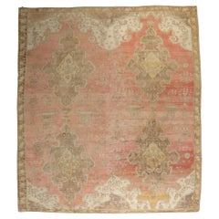 Zabihi Collection Large Scale Pink Turkish Kars Oversize Rug