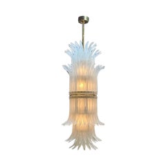 Lámpara de araña de gran tamaño estilo Art Déco "Plume