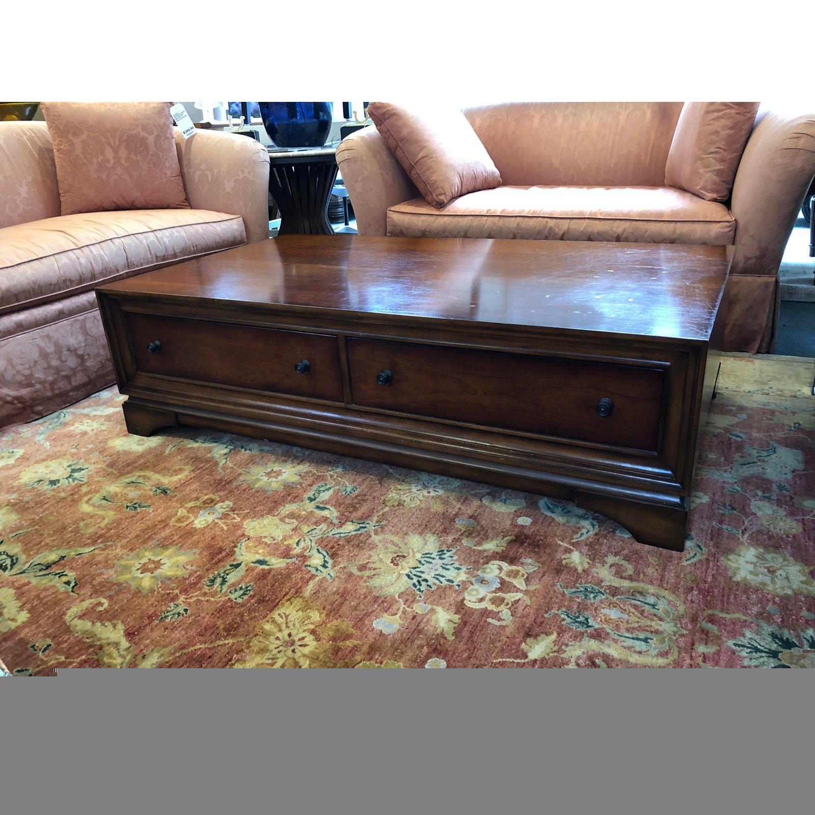 Large Scale Portman Coffee Table by Restoration Hardware For Sale 2