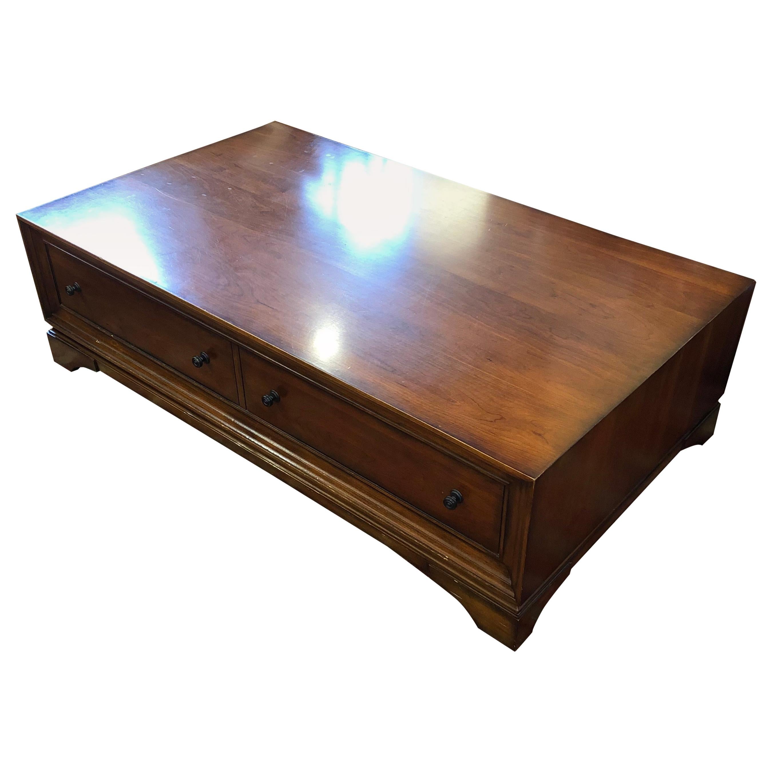 Large Scale Portman Coffee Table by Restoration Hardware For Sale