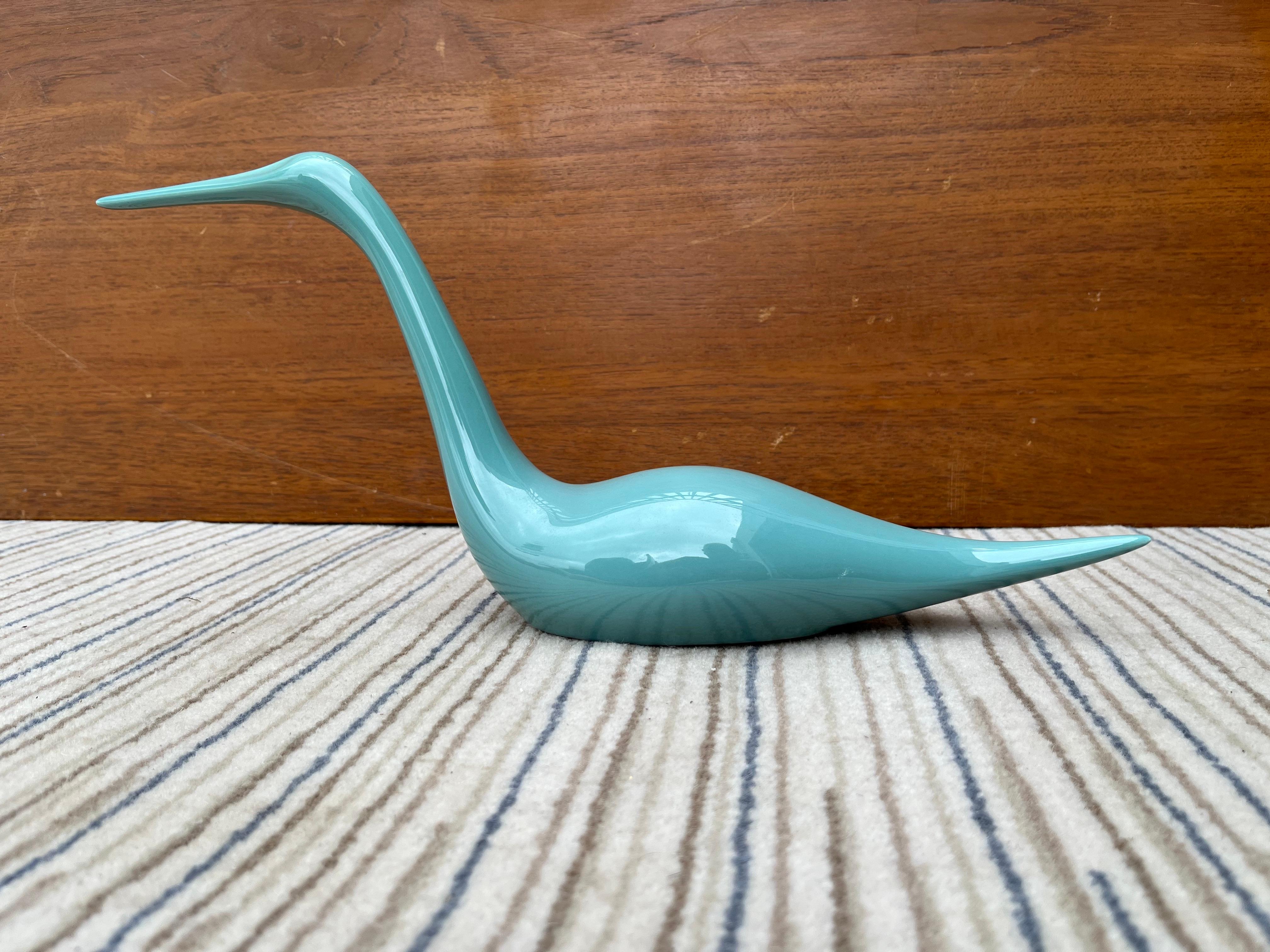 Post-Modern Large Scale Postmodern Ceramic Birds Figurines Jaru Art Pottery of California For Sale