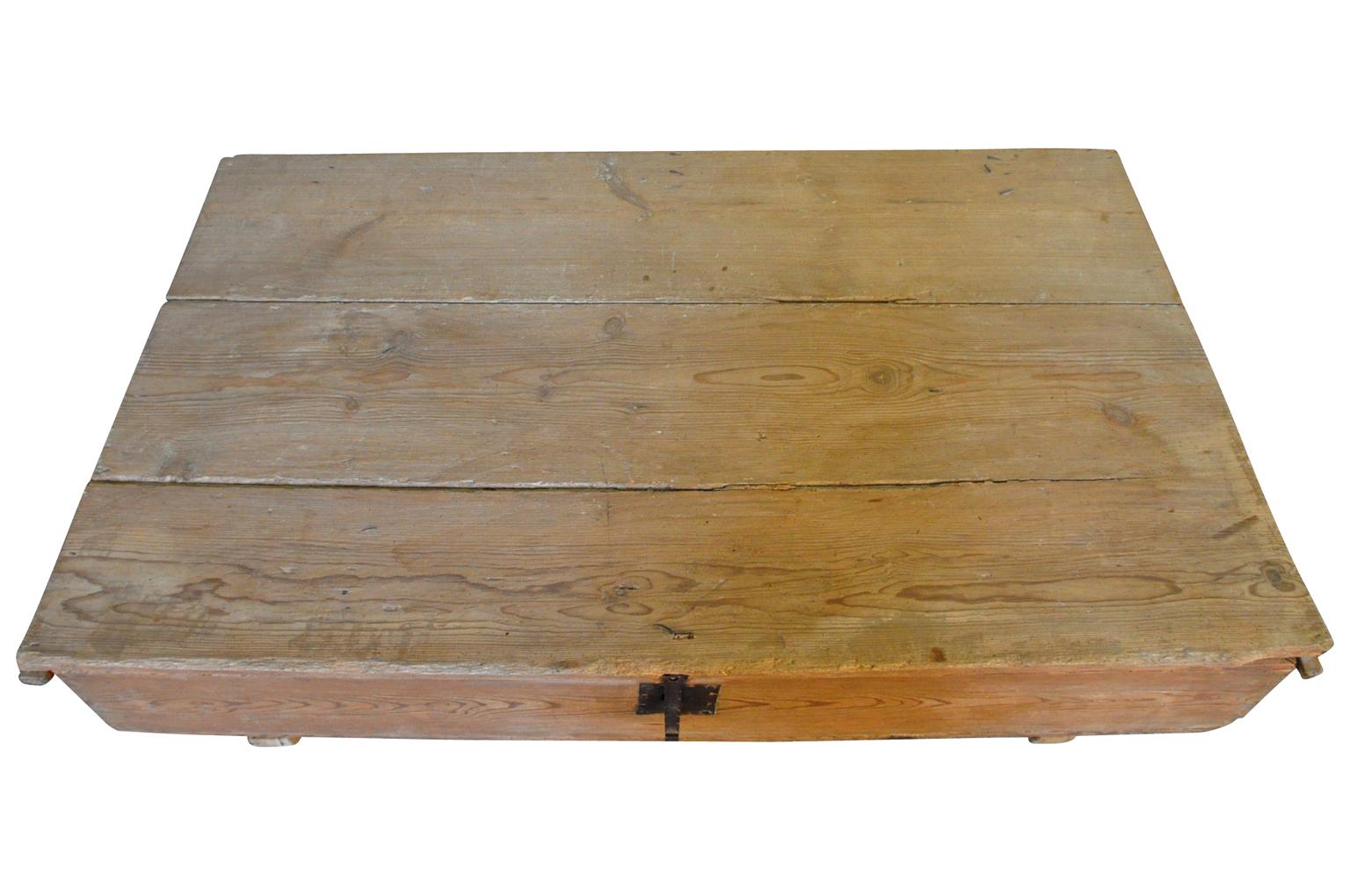 Pine Large Scale Primitive Trunk, Coffee Table