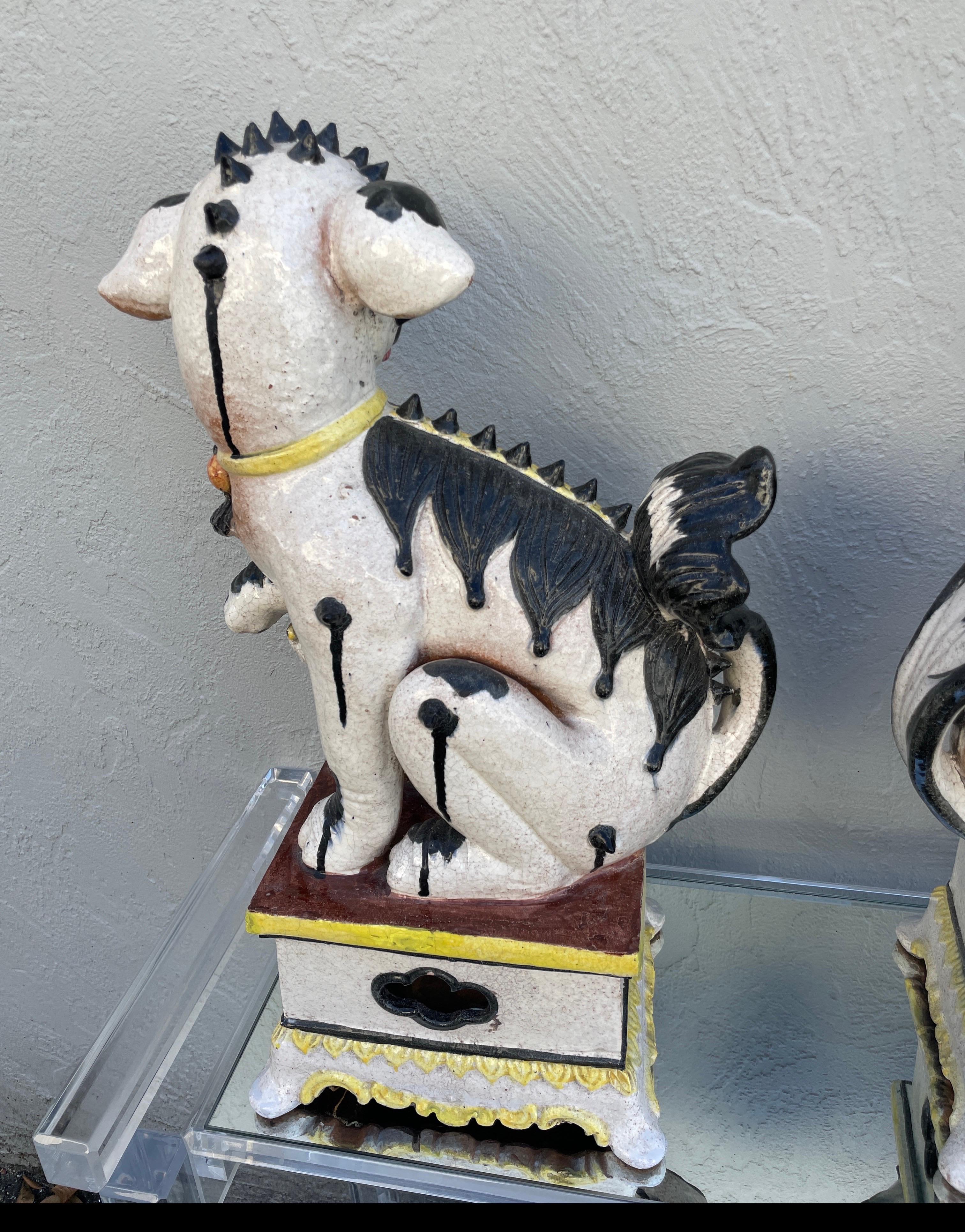 Large Scale Rare Italian Mid-Century Foo Dogs For Sale 7