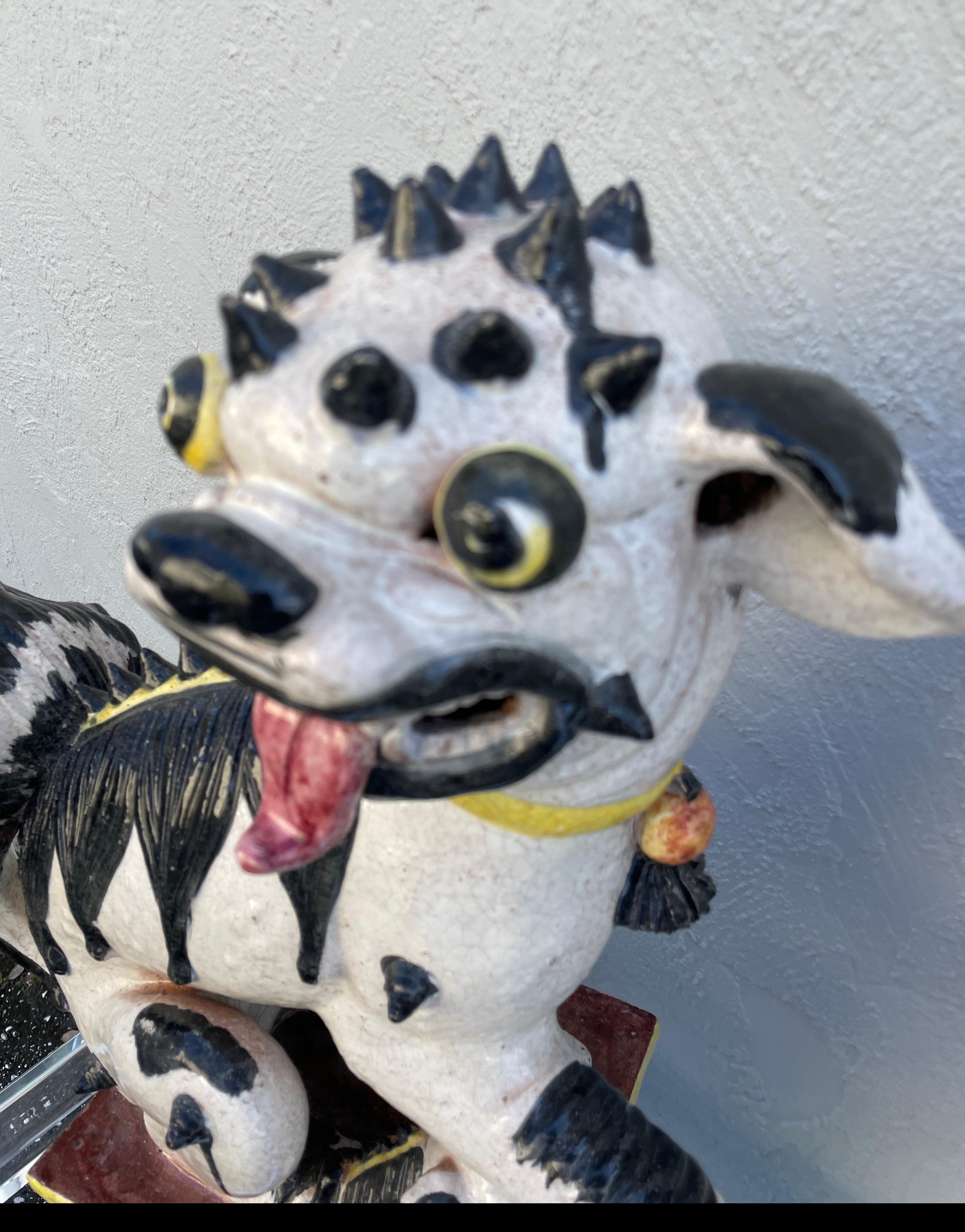 Large Scale Rare Italian Mid-Century Foo Dogs For Sale 4