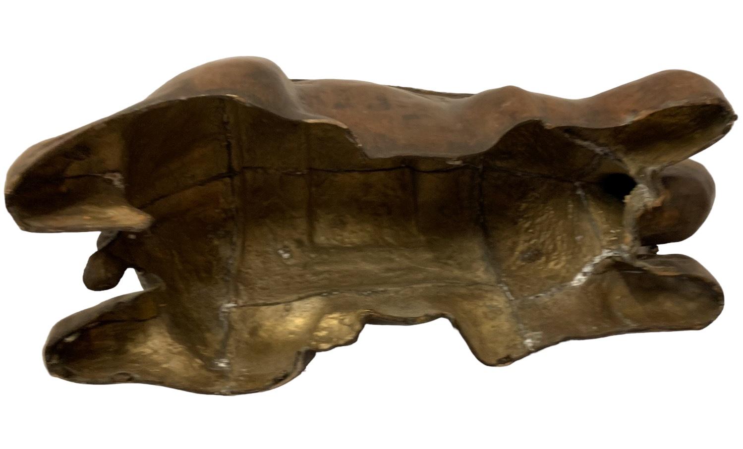 Moorish Large Scale Recumbant Cast Bronze And Brass Camel Figurine Att. Maitland-Smith For Sale