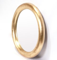 Large Scale Round Gilt Mirror attributed to Karl Springer 41" Diameter