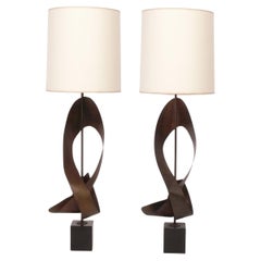 Lampade scultoree a nastro di grandi dimensioni di Harry Balmer per Laurel