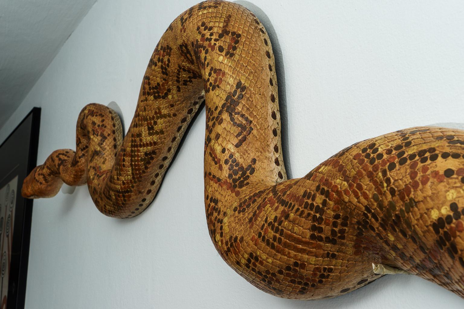 Large Scale Sculpture of a Boa Constrictor 1