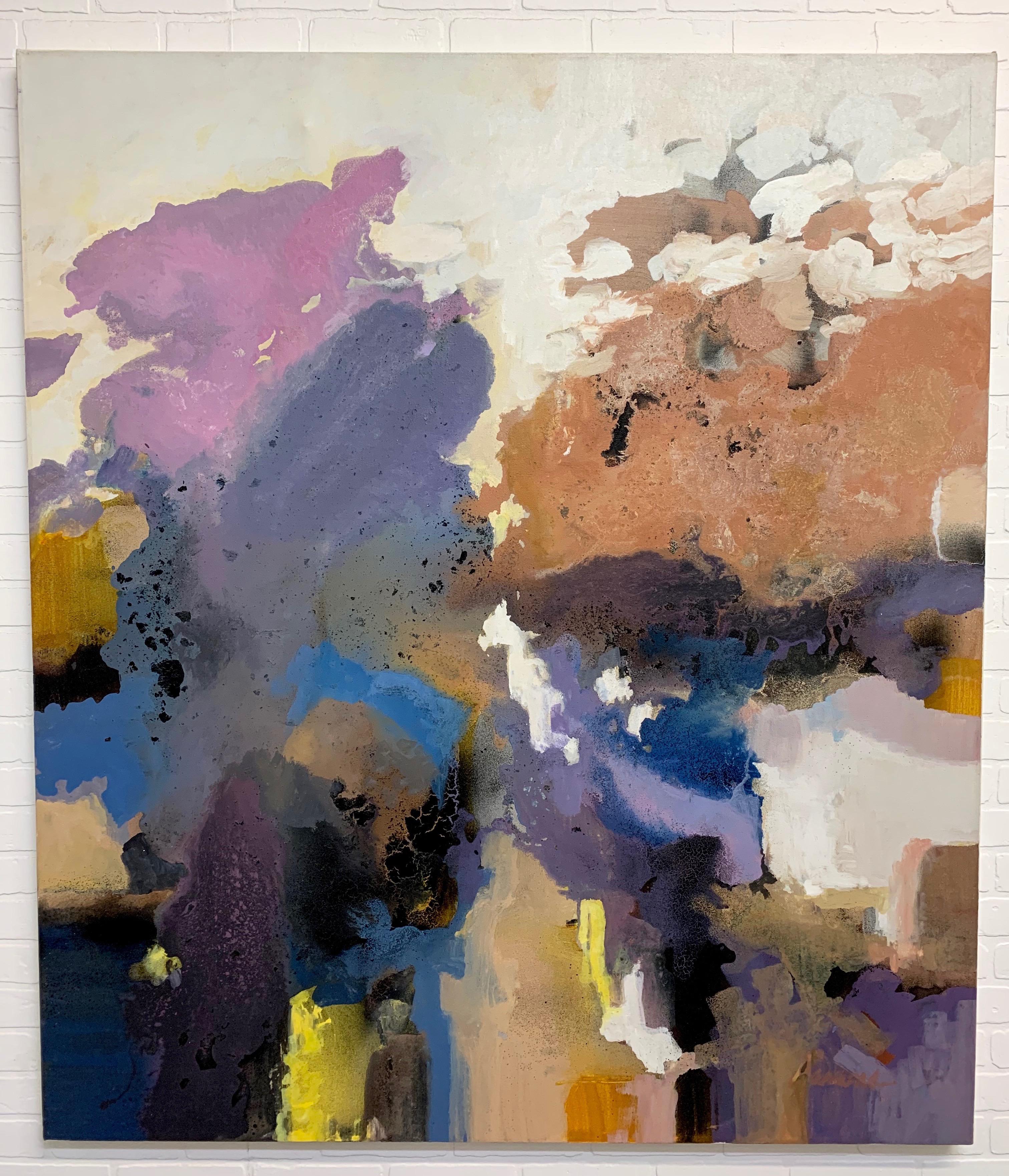 Large-Scale Signed Abstract Painting, 1970s 3