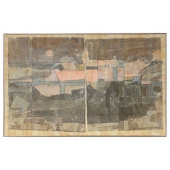 Large Scale Signed Vintage Lithograph