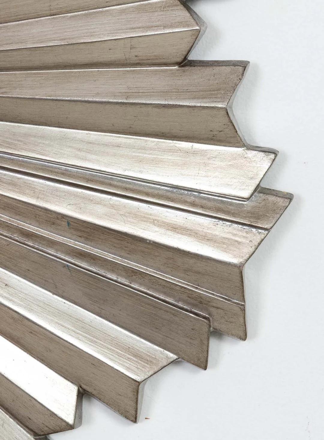 Specchio a stella d'argento di grandi dimensioni in vendita 2