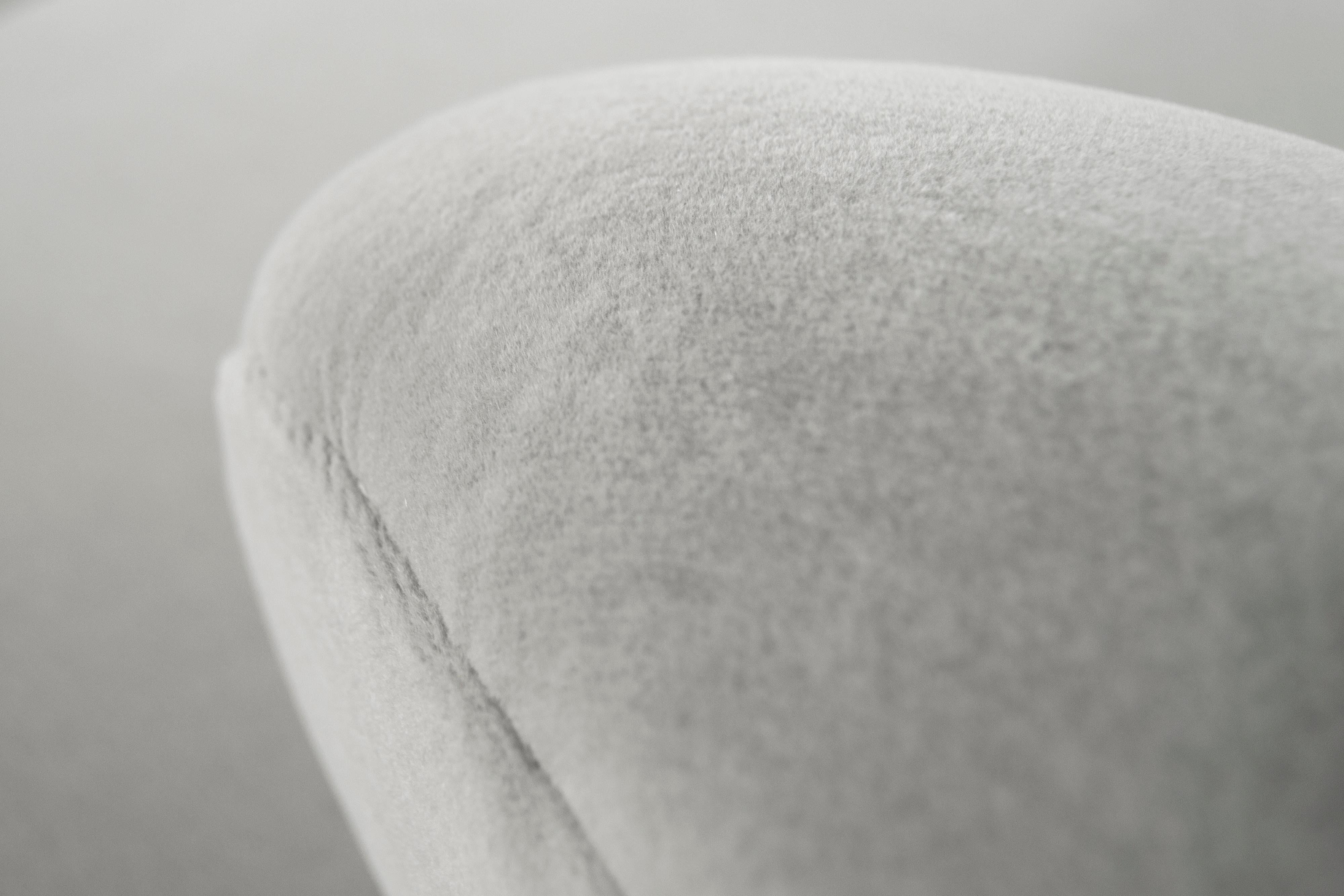 Impressive Sofa in Grey Alpaca Velvet by Vladimir Kagan 6