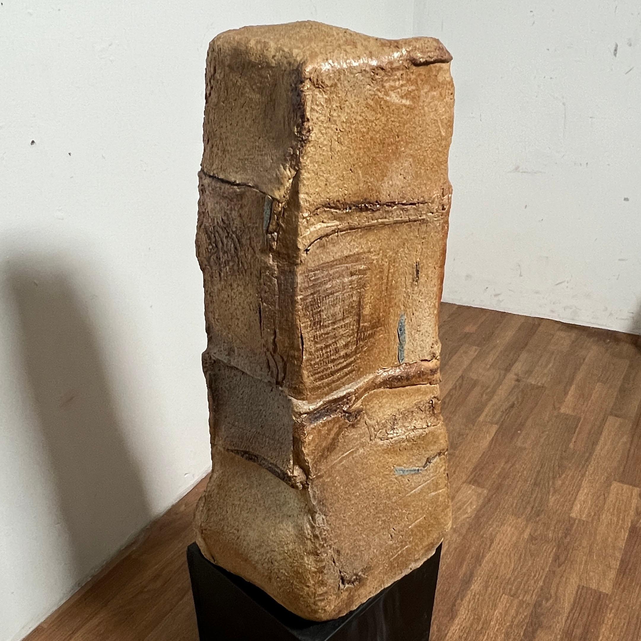 Large Scale Stacked Stoneware Sculpture in the Manner of Peter Voulkos C. 1970s For Sale 6
