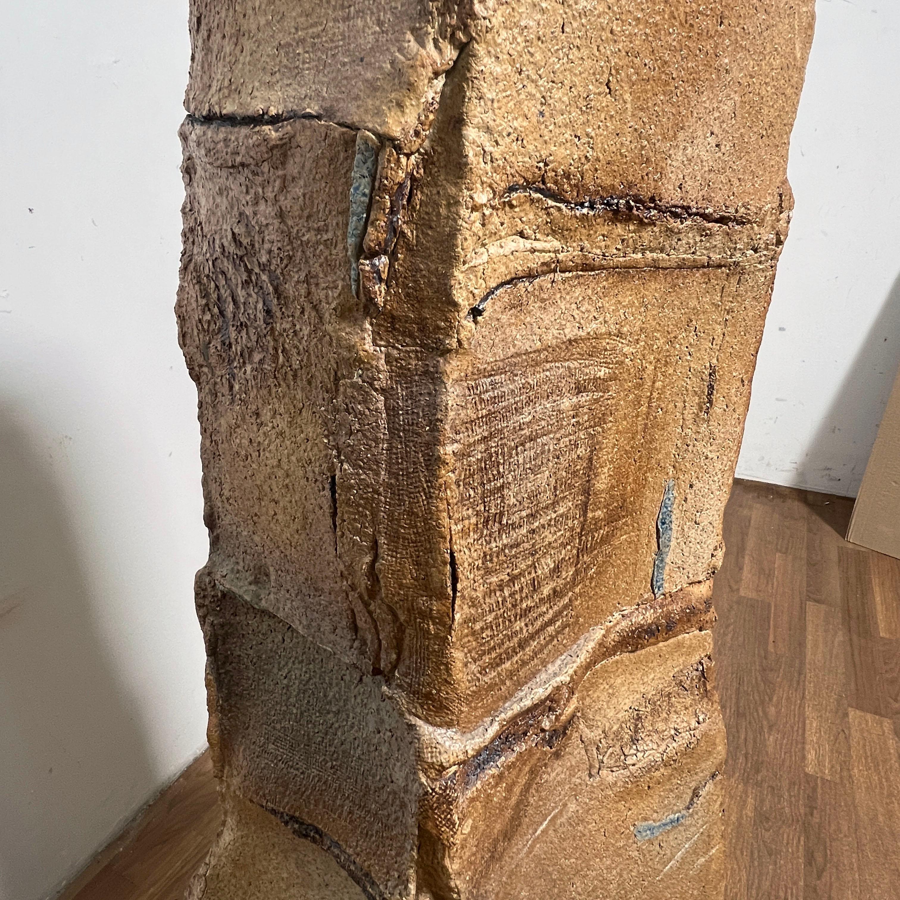 Large Scale Stacked Stoneware Sculpture in the Manner of Peter Voulkos C. 1970s For Sale 9