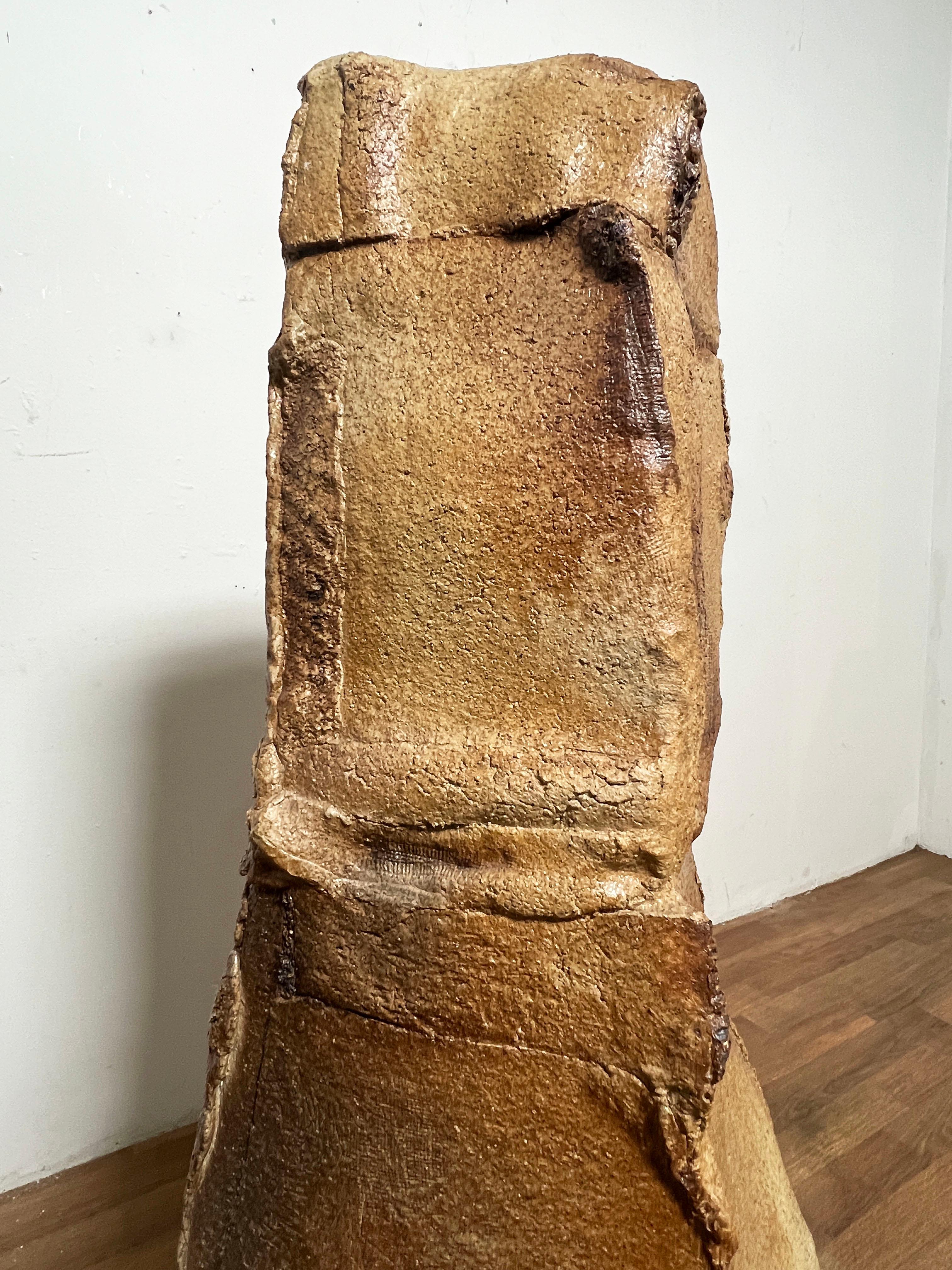 Sculpture en grès empilé à grande échelle à la manière de Peter Voulkos C. 1970 1