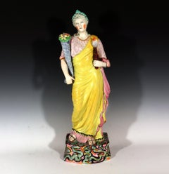 Large Scale Staffordshire Pearlware Figure of Ceres or Plenty