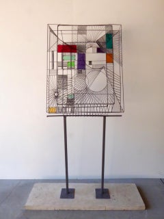 Large Scale Standing Floor Sculpture circa 1960s in the Style of Joseph Burlini