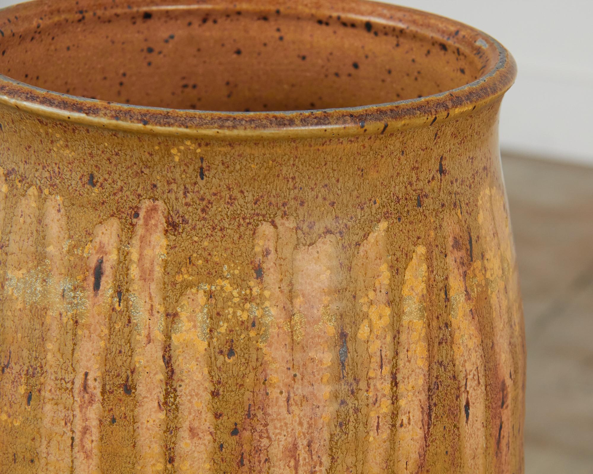20th Century Large Scale Studio Ceramic Pottery Vessel For Sale