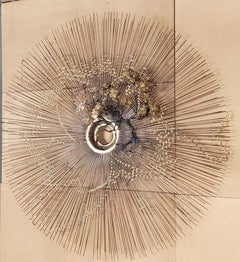 Large Scale "Sun Tree" Jere Wall Sculpture, circa 1970s
