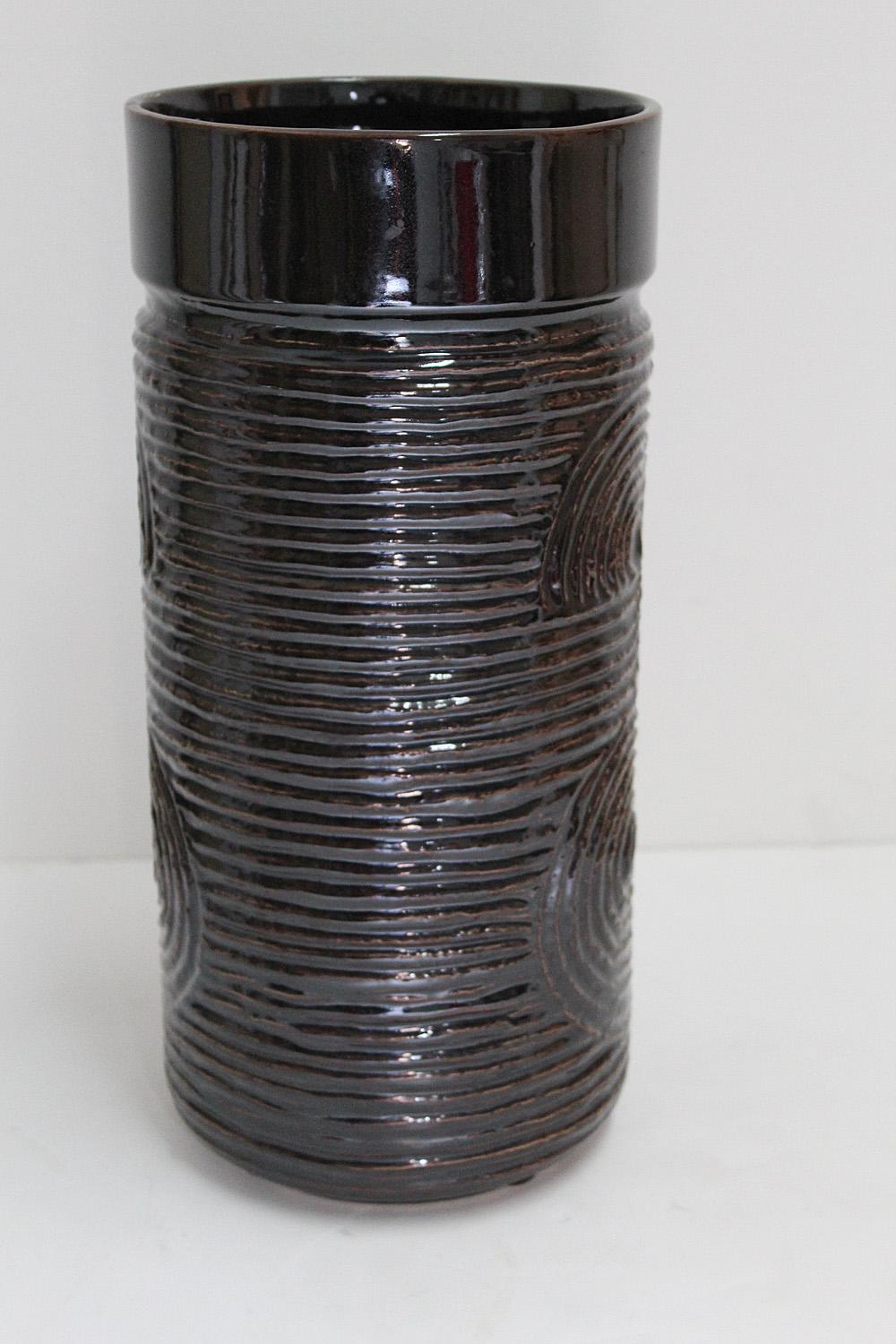 Mid-Century Modern Large Scale Swedish Gustavsberg Stoneware Vase, Britt-Louise Sundell, circa 1965