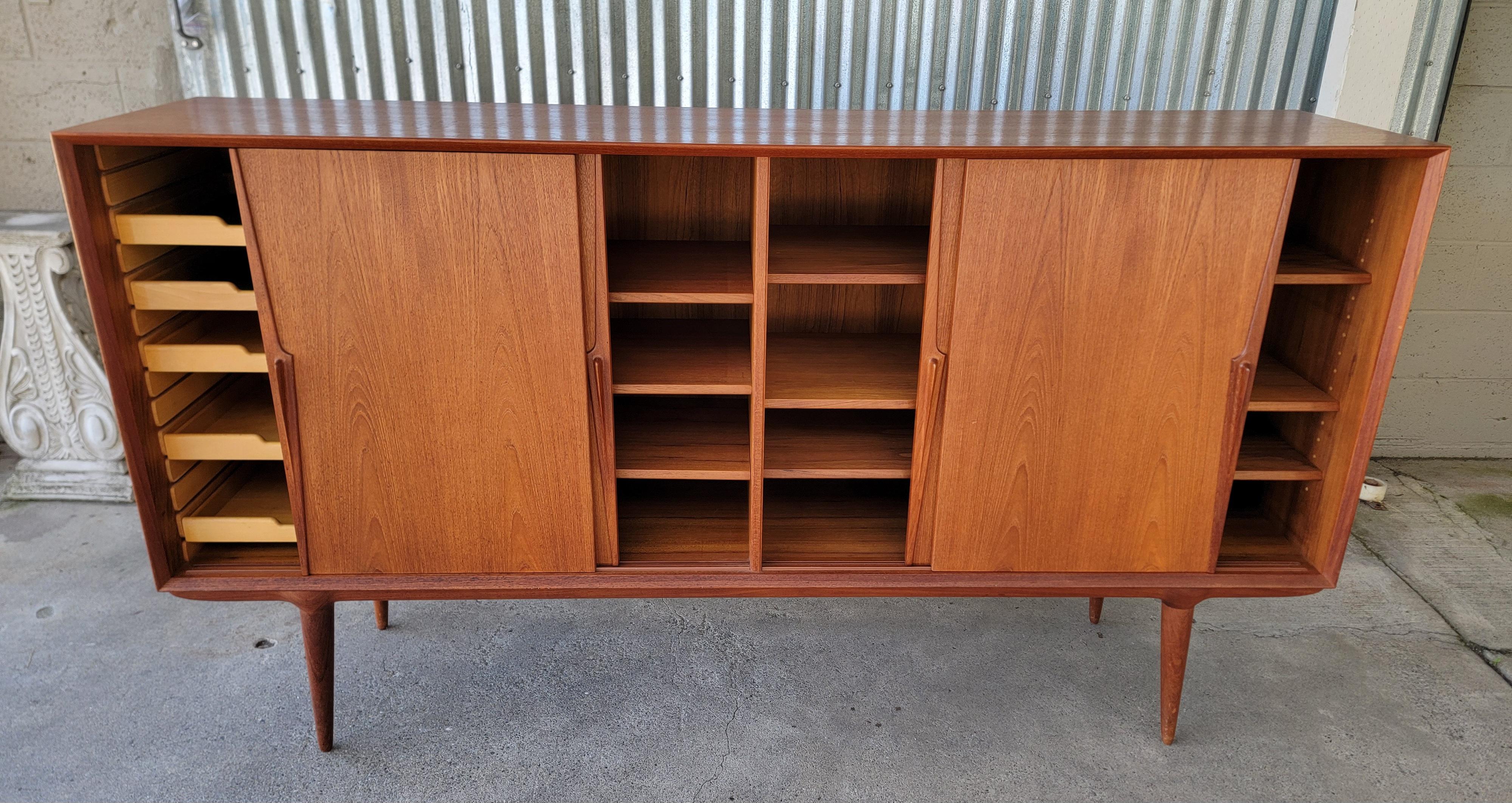 Large Scale Teak Danish Modern Credenza by Gunni Omann 4