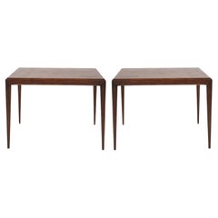 Vintage Large-Scale Teak End Tables by Johannes Andersen, Denmark, C. 1950s