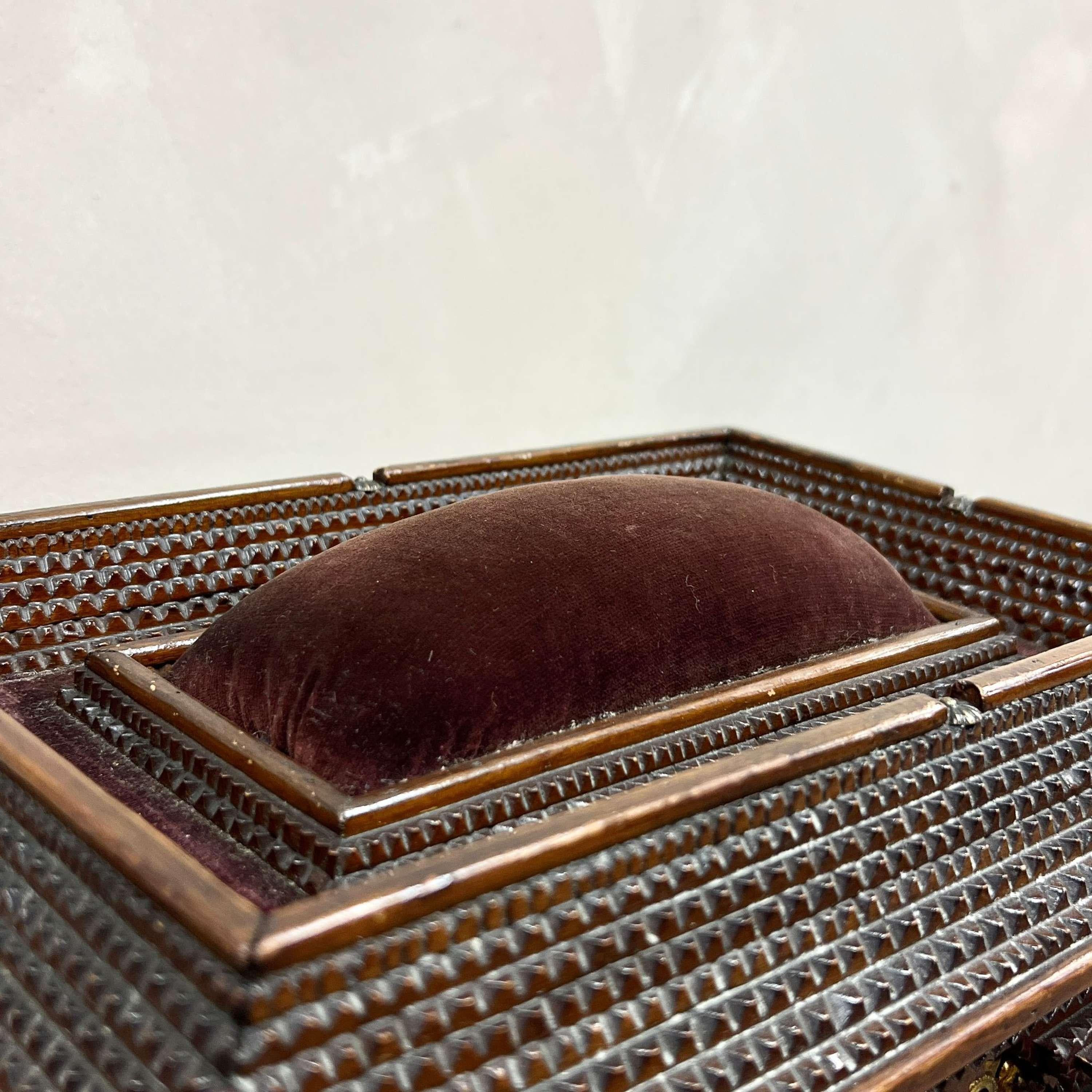 Large Scale Tramp Art Jewellery/Sewing Box 3