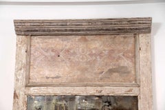 Large-Scale Trumeau Style White-Painted Mirror