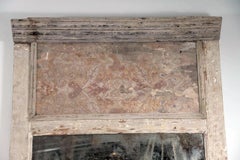 Large-Scale Trumeau Style White-Painted Mirror