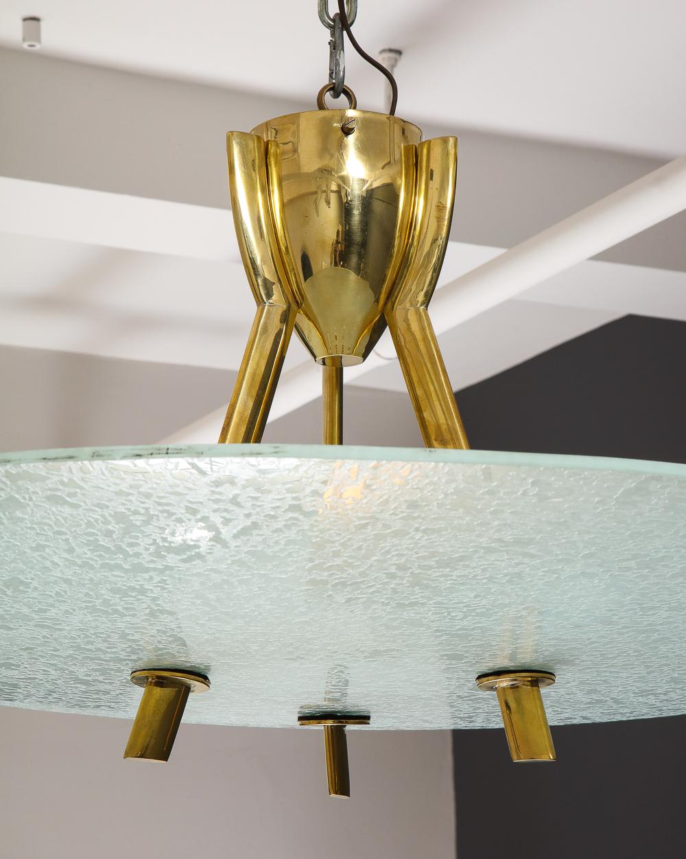 Mid-Century Modern Large-Scale, Unique Ceiling Fixture Attributed to Erwin Burger