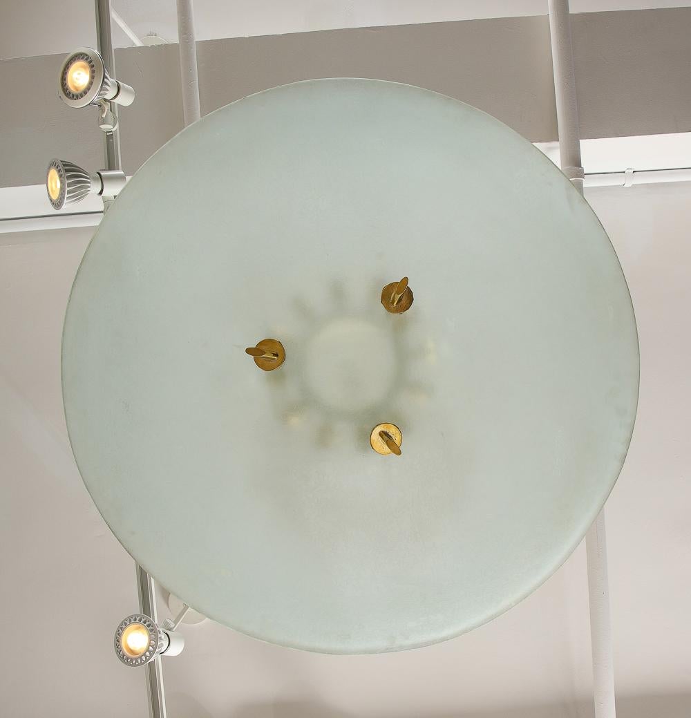 Italian Large-Scale, Unique Ceiling Fixture Attributed to Erwin Burger