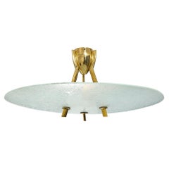 Large-Scale, Unique Ceiling Fixture Attributed to Erwin Burger