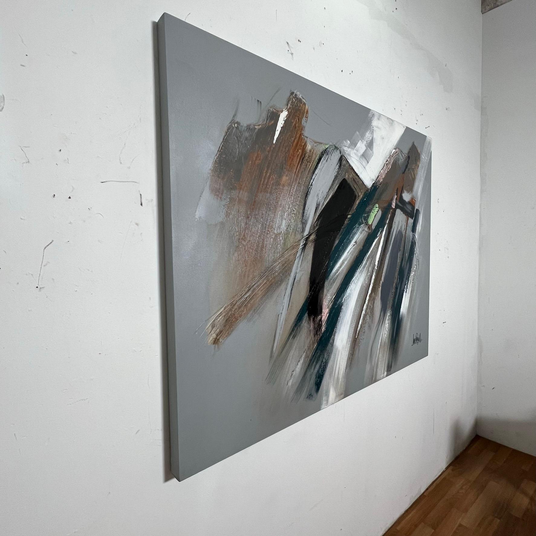 Mid-Century Modern Large Scale Vanguard Studios Abstract Painting Signed Lee Reynolds, Ca. 1960s