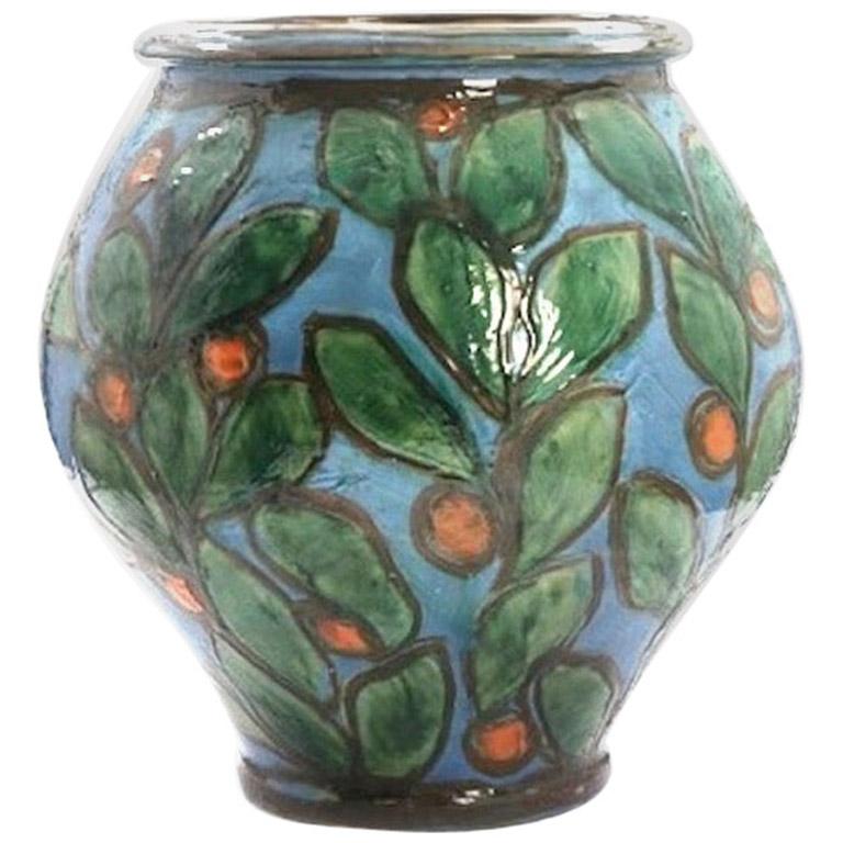 Large-Scale Vase by Artist Julia Kabel for Kähler Keramik at 1stDibs | kähler  kabell vase