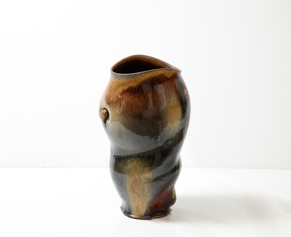 Fait main Vase à grande échelle n° 1325 de Chris Gustin en vente