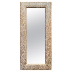 Large Scale Vintage Mother of Pearl Mirror Large Scale Vintage Mother of Pearl Mirror