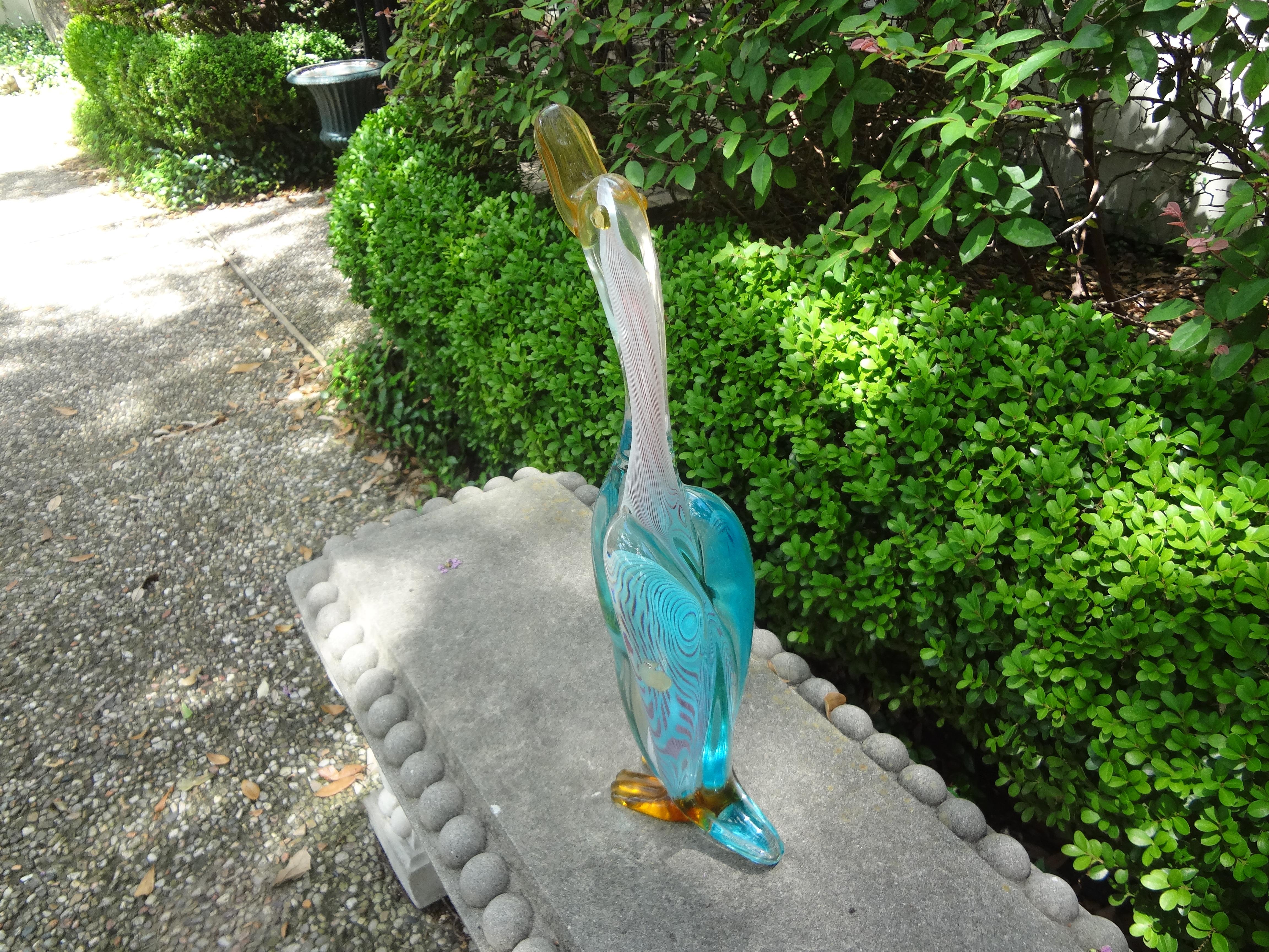 Large Scale Vintage Murano Glass Duck 1
