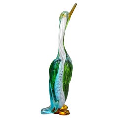 Large Scale Vintage Murano Glass Duck