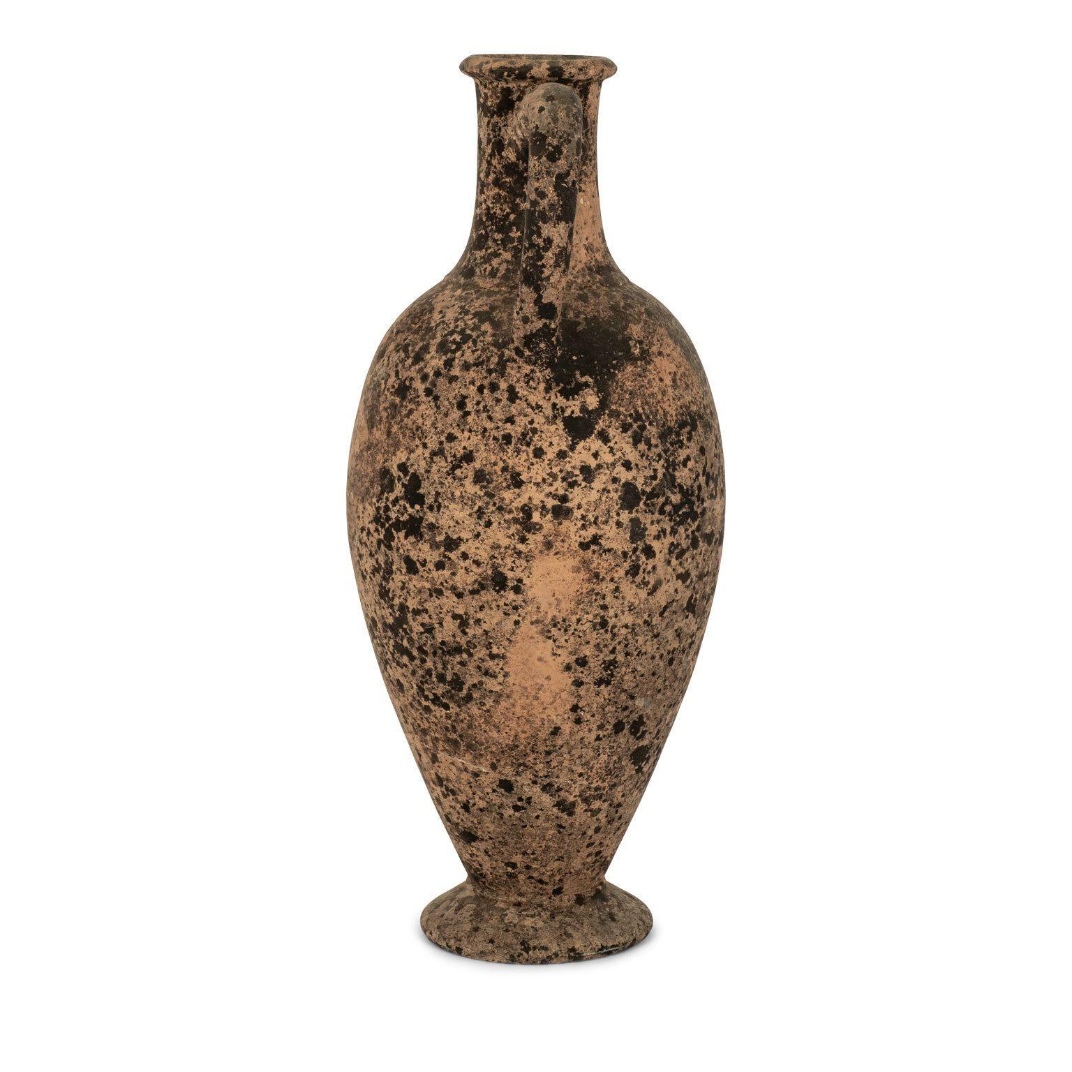 Large-scale vintage terracotta urn from Italy.