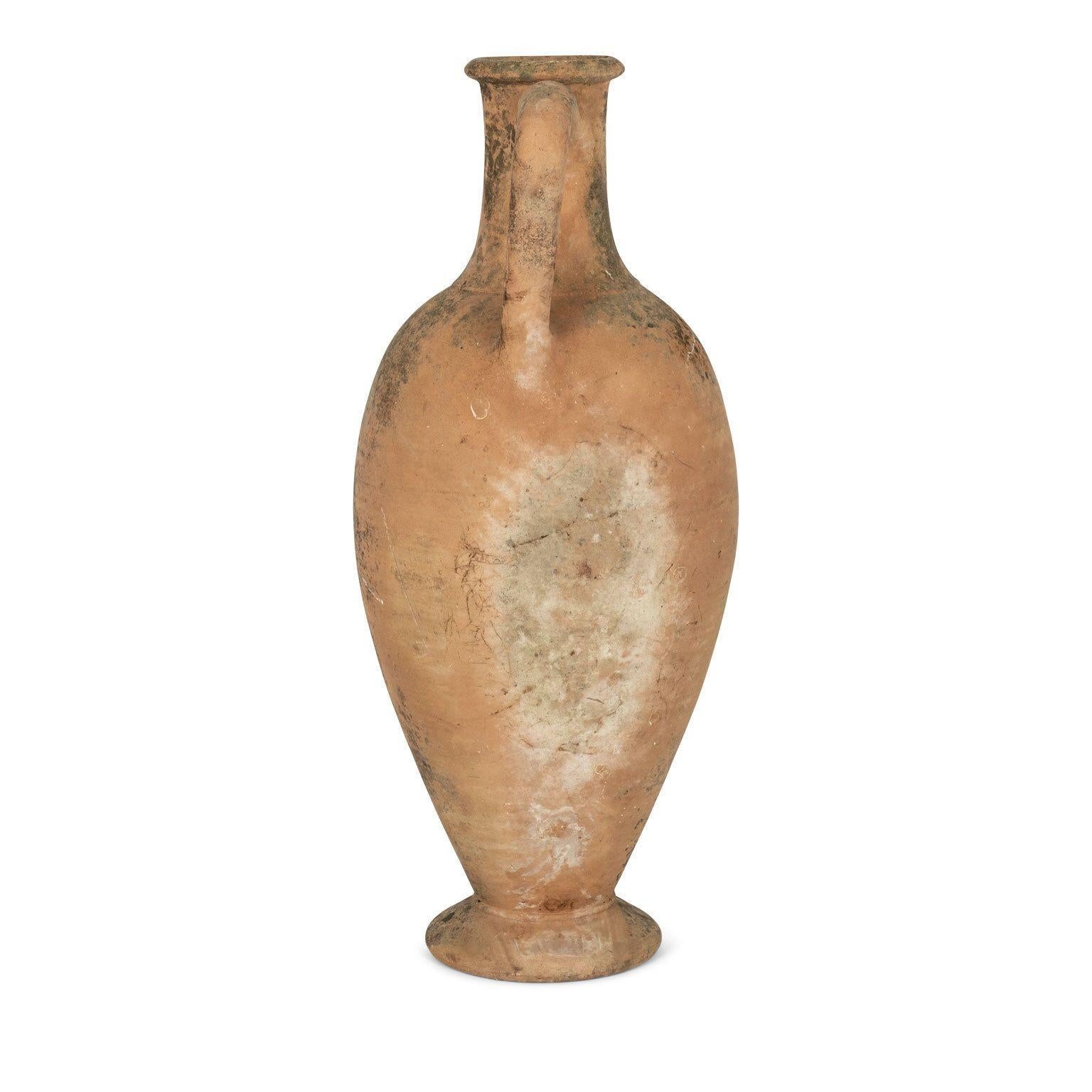 Hand-Crafted Large-Scale Vintage Terracotta Urn