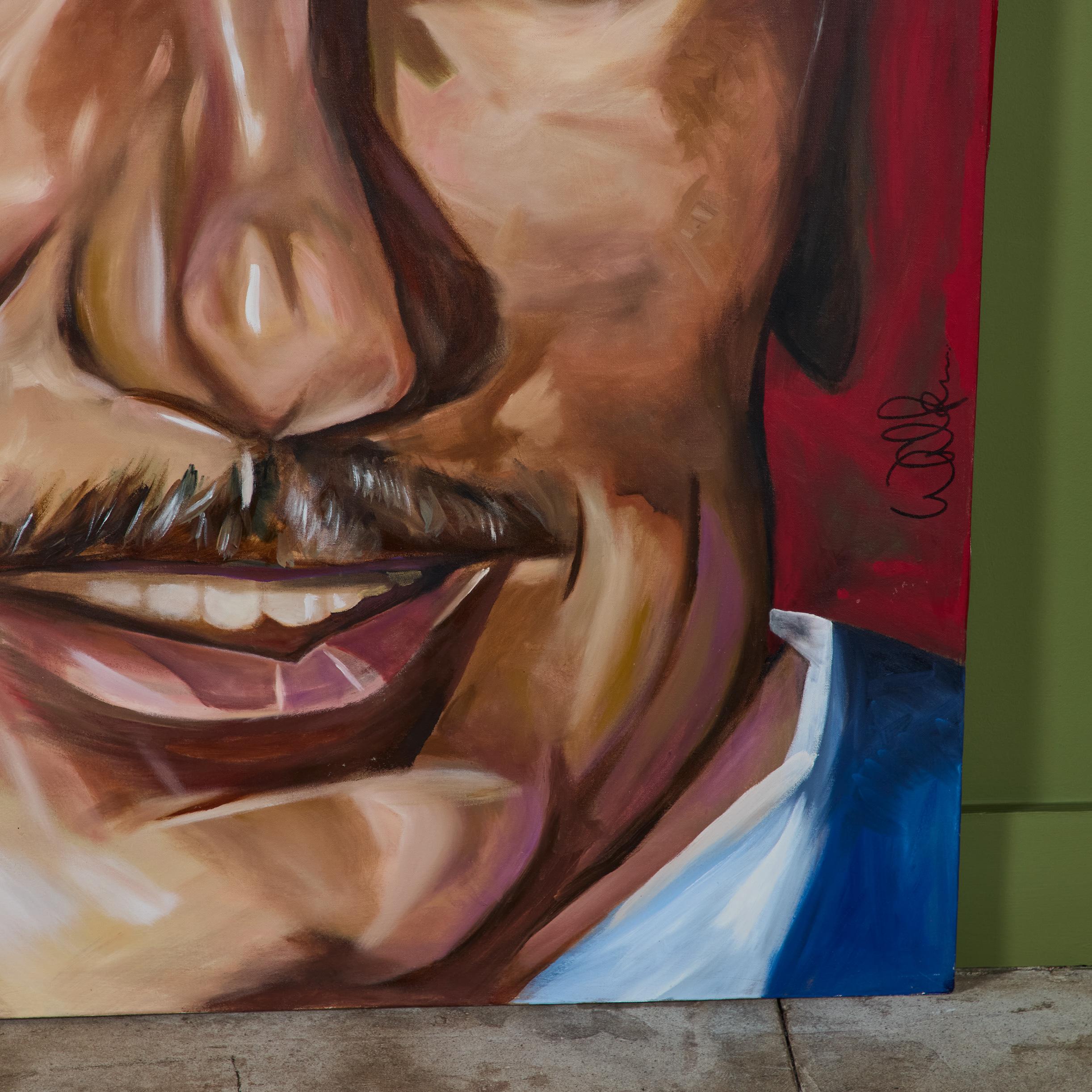 20th Century Large Scale Walt Disney Portrait Painting For Sale