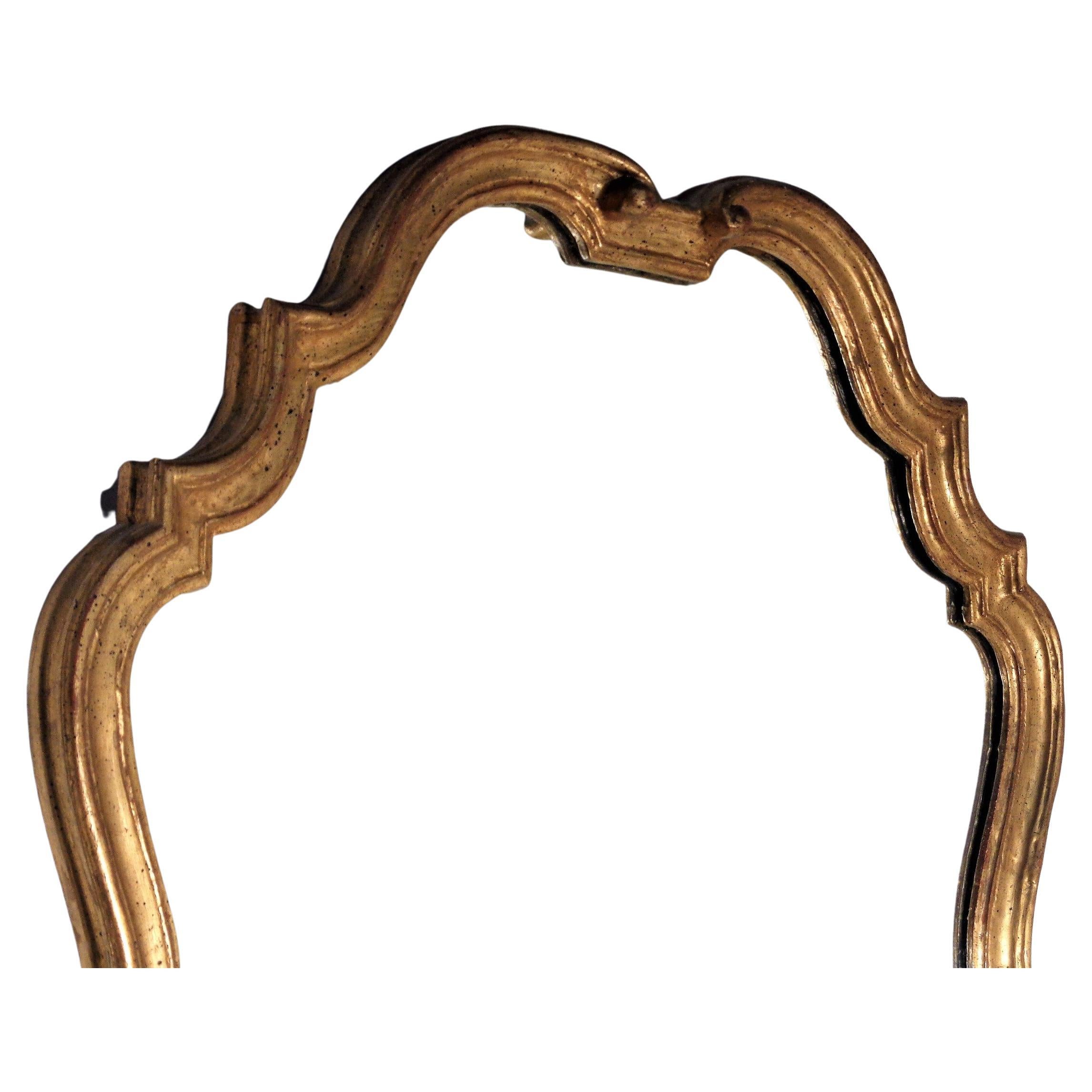 Giltwood Mirror w/ Console Pino De Luca Italy 1960's 4