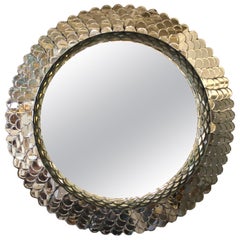 Large Scalloped Mirror by Howard Elliott Large Scalloped Mirror by Howard Elliott
