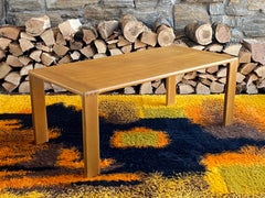 Large Scandinavian brutalist oak coffee table by Esko Pajamies - Bonanza series