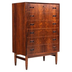 Large Scandinavian chest of drawers in rosewood Denmark 1960