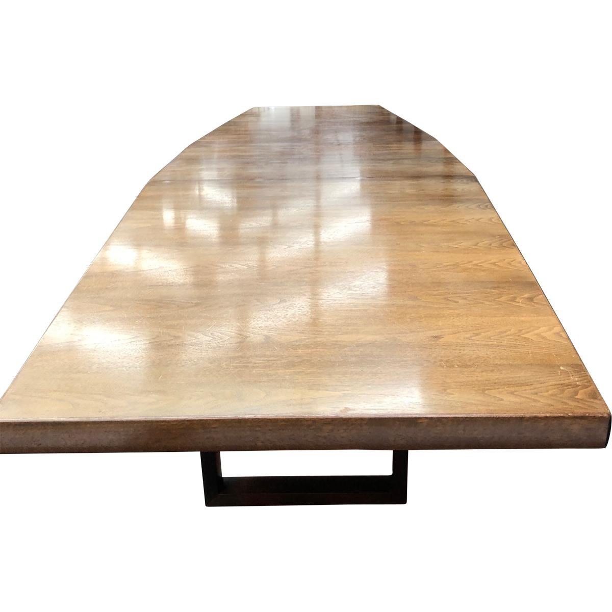Large Scandinavian Conference or Dining Table, circa 1960 2