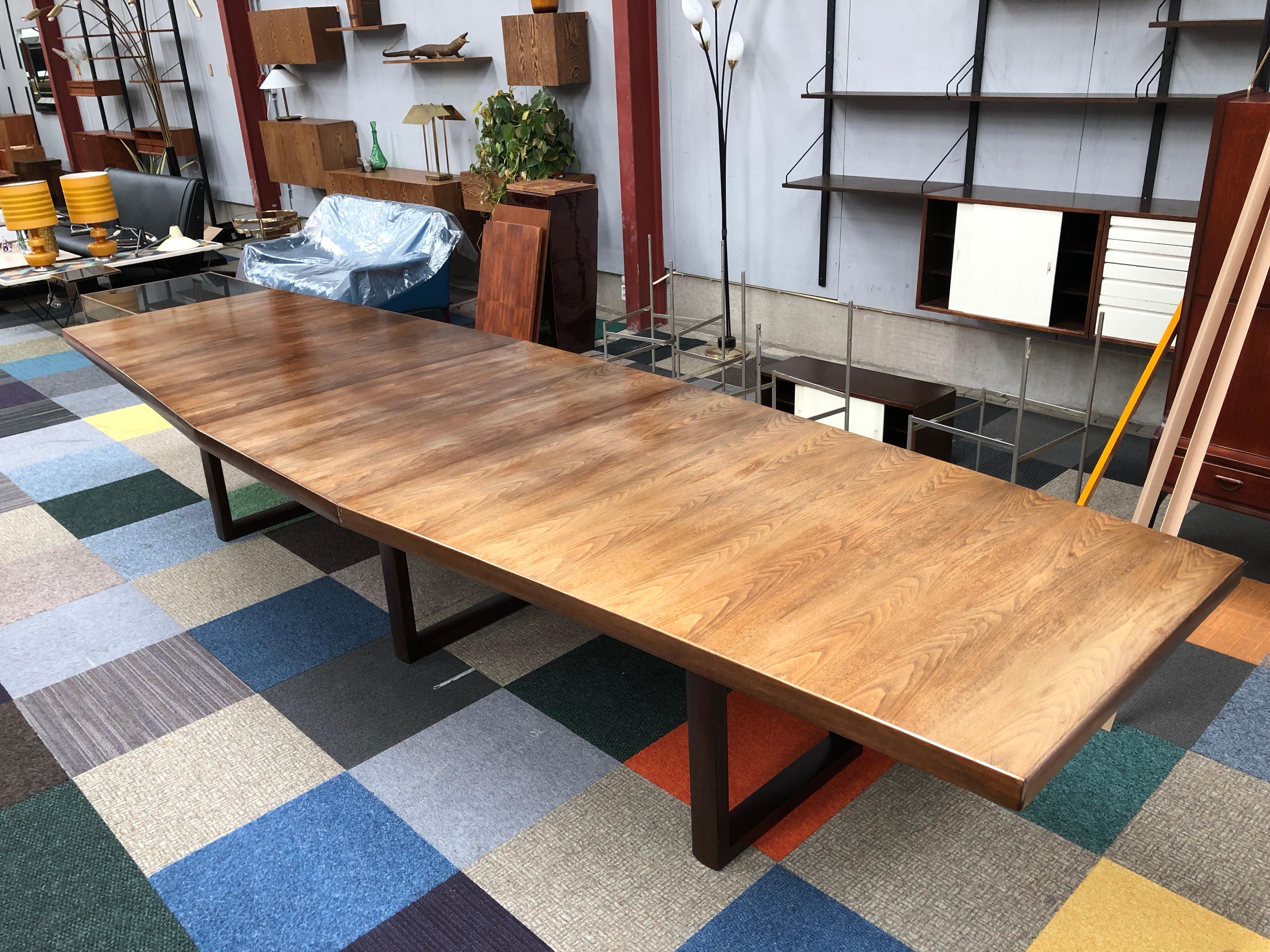Large Scandinavian Conference or Dining Table, circa 1960 3