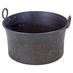 Large Scandinavian Copper Cooking Pot