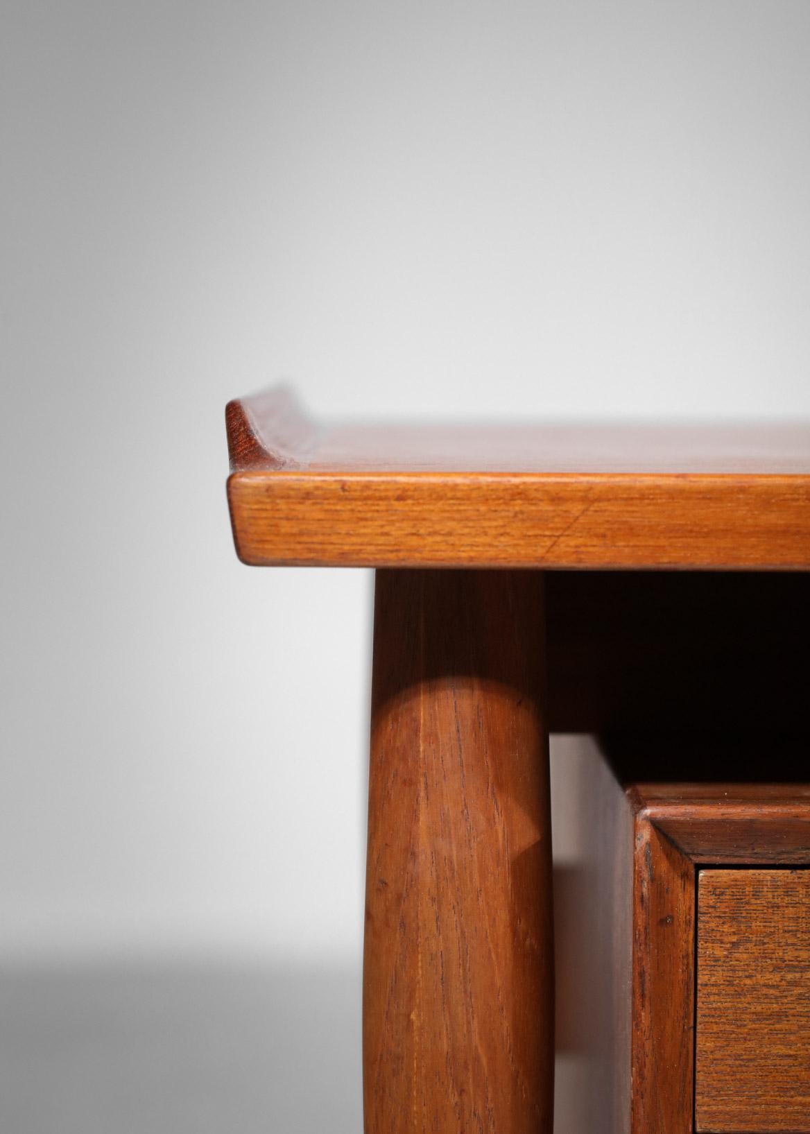 Large Scandinavian Desk by Danish Designer Arne Vodder in Teak Scandinavian E518 9